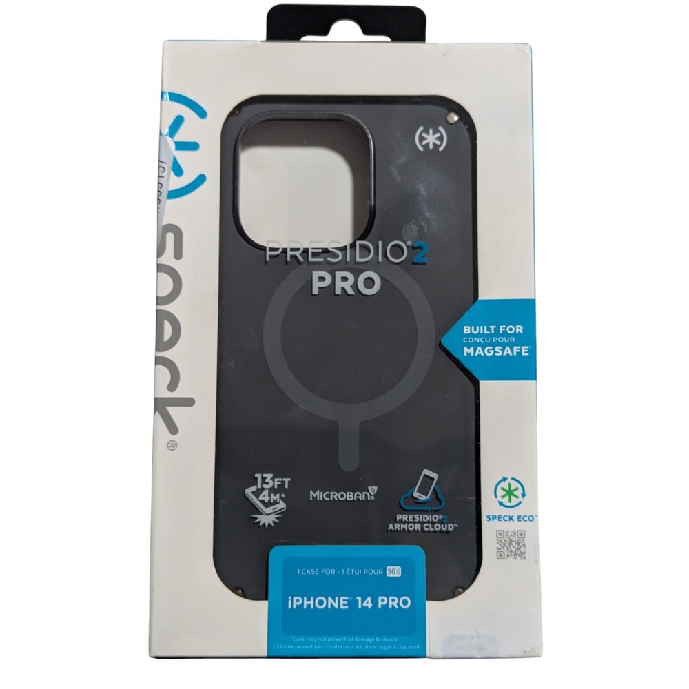 i2.‎ Speck Presidio2 Pro Series Hard Case for iPhone 14 Pro - Charcoal